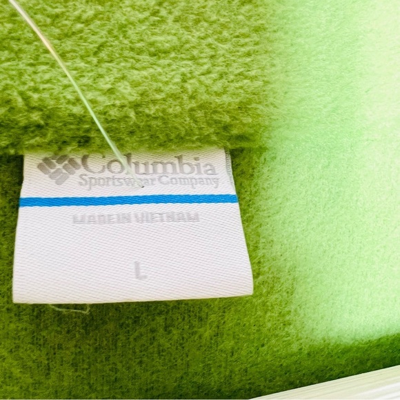 COLUMBIA Benton Springs™ Full Zip Fleece Jacket SIZE LARGE GREEN NWT - Picture 2 of 7